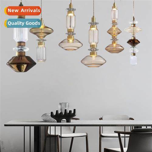 New er retro glass chelier modern creative hotel restaurant