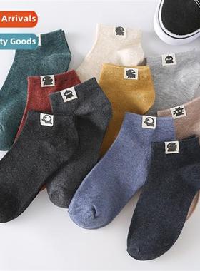 Cloth  bare socks ordered  retro mens boat socks new cott so