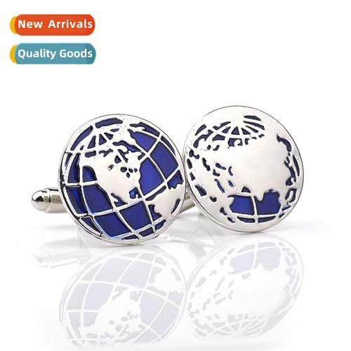 Europe and  Uned States fashi mens French shirt earth map cu