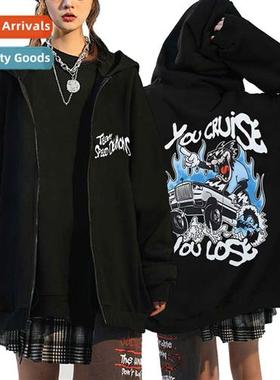 Teenage Tide Trapstar Zipper Sweatshirt Mens Adult Casual Ho