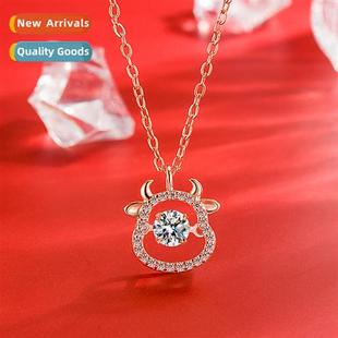 Women 2021 Spirual Zodiac Pendan Necklace Moe Chinese New