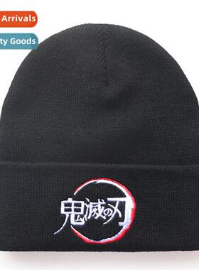 2023 anime carto ghosts destroy  edge   knted hat warm pullo