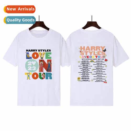 Love On Tour 2023 Ccert Printed Couple Cott Short Sleeve Top