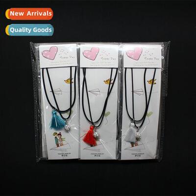 2018 Fashi Black Lear Rope Necklace Creative Styling Popular