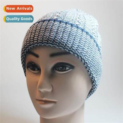 Mens  womens classic fashi jacquard warm pullover cap wool c