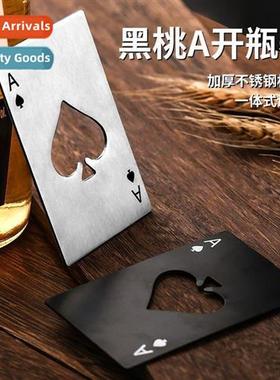 Ace  Spades Cred Card Bottle Opener Creative Playing Card Sh