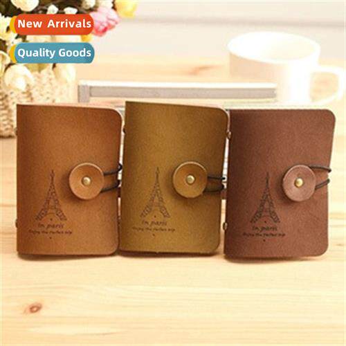 Tower card bag wallet Retro romantic Tower velvet lear card