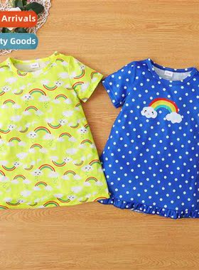 Girls childrens clothing spring  autumn  2022 new n short-sl