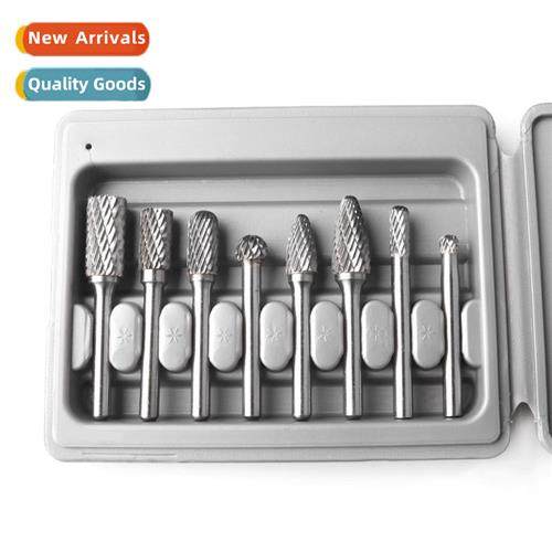 8pcs 6mm shank tungsten steel grinding head set rotary file