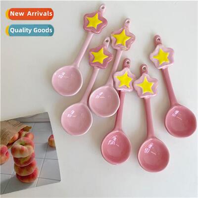Korea cute carto stars ceramic spo dessert spo girl heart dr