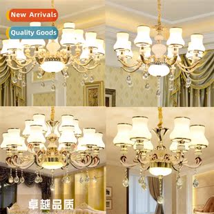 an crystal chelier living room lamp luxury atmosphere restau