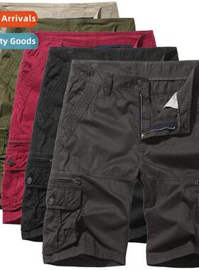 Big Size Casual Mid Pants Multi-Pocket Casual Mid Pants Amer