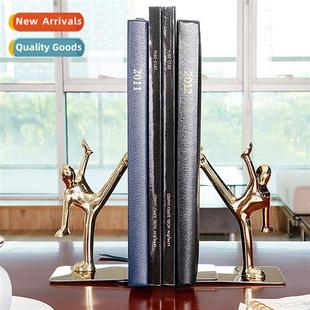 bookends ornaments Creative merchant book gold books desk