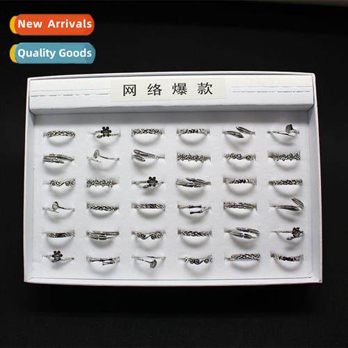 2017 new fashi retro hollow ring mens persalized fine ring m