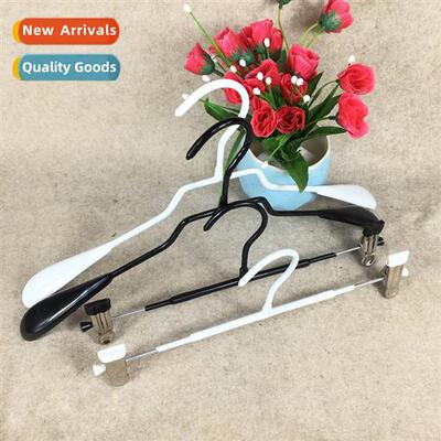 Clothing store dip plastic n-slip black  whe scoop hanger n-