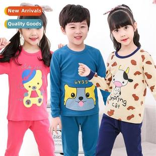 and pants baby fall pajama set coat underwear Childrens cott