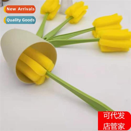 No packaging Simple durable cup brush bottle brush spge clea