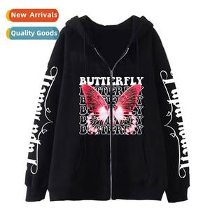 men women hoodie dark couple sweatshirt gothic butter style