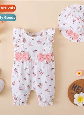 ins baby spring  fall  2023 new n small broken flowers sleev