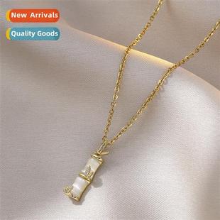 female bamboo color steel new lose necklace not Tanium does