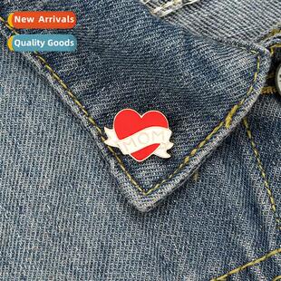 Creative Mom Heart Brooch Mors Day Gift Alloy Lacquer Pin Ba