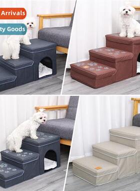 Pet dog stairs steps up bed bed ramp pet dog up  down stairs