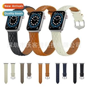 diamond pattern watch 适用Apple Apple leather band Watch new