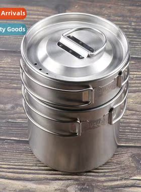 Outdoor 304 stainless steel set  cups cvenient folding handl