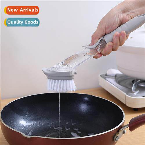 Kchen pot washing brush hydraulic brush automatic refill typ