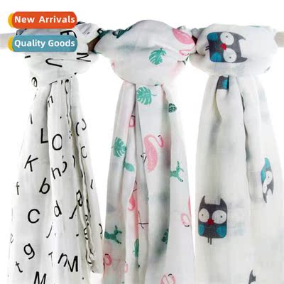 Muslin Cott Gauze Wrap Swaddle Towel Gauze Covered Blanket G