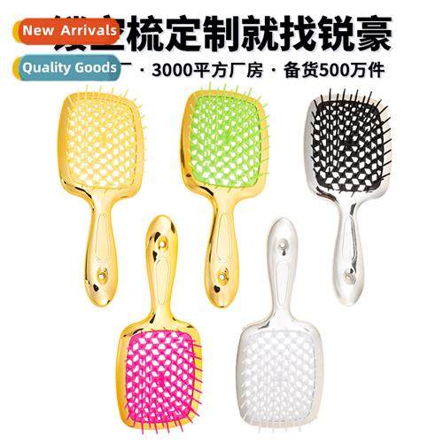 Premium   plating hollowing comb air cushi comb scalp massag