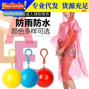 ball round portable travel thickene disposable Raincoat