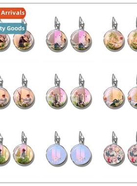 BT2 Bulletpro Boys Time Gemste Glass Dome French Hook Earrin