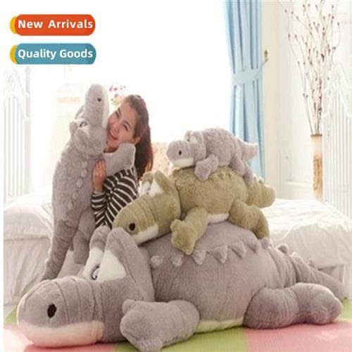 Large crocodile plush toy plush doll Creative floor mat Birt