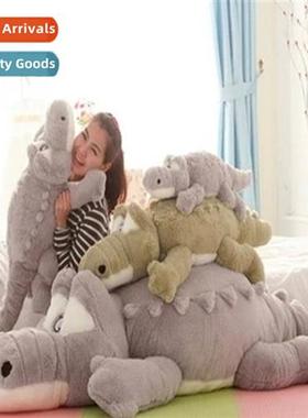 Large crocodile plush toy plush doll Creative floor mat Birt