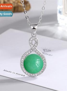 Vintage Zirc Green Dgling Jade Pendant Female Yellow  Green