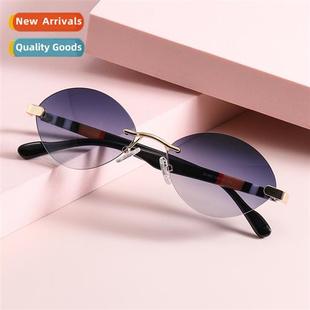 fashi sunglasses ins persaly set rimless new 2A363 female