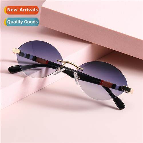 2A363 persaly rimless fashi sunglasses female new set ins st