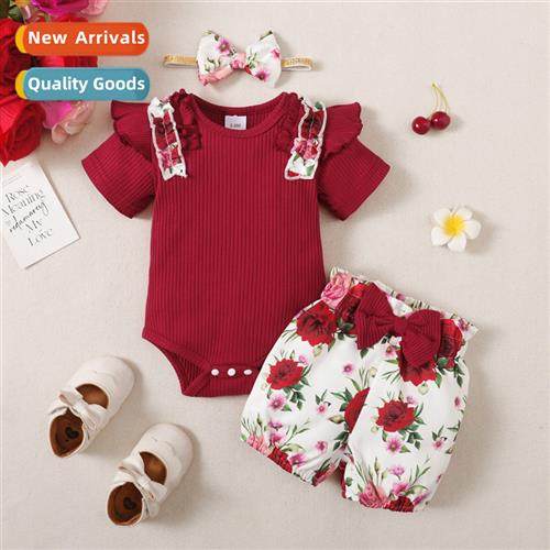 Girls spring  autumn  2023 new n solid color short-sleeved t