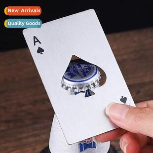 Beer bottle opener creative stainless steel Ace  Spades play