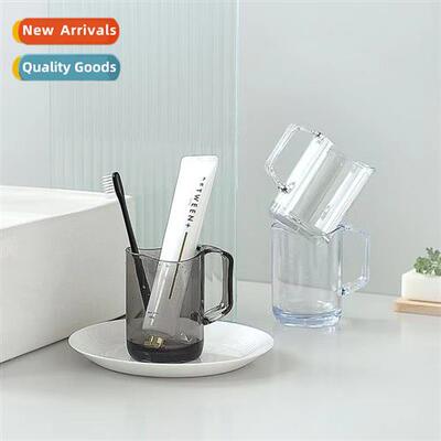 Toothbrush mouthwash cup transparent plastic toothbrush cup