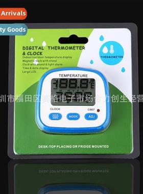 C607 Multi-functi electric rmometer Indoor and outdoor tempe