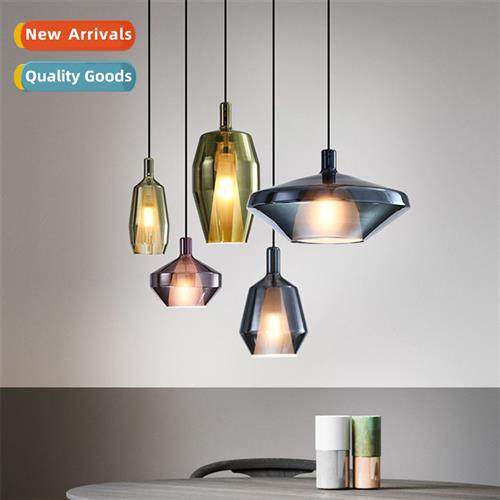 Creative stained glass small chelier Scinavian restaurant be