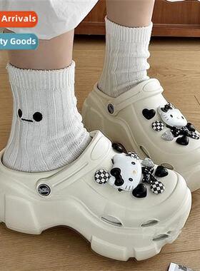 New ins summer cute carto thick bottom hole shoes beach outs