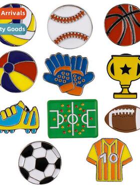 Creative new jersey gloves pin sports department basketball