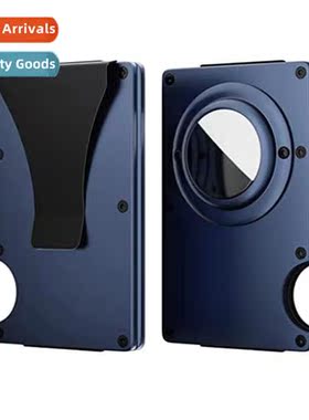 New Tracker Card Case airtag Metal Wallet RFID Aluminum Card