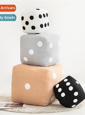 Creative cute dice plush toys digal puzzle teaching aids sie