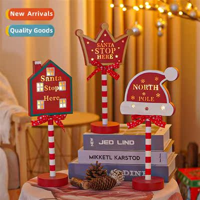 LED Christmas Holiday Wooden Decoratis Ambient Lights Window