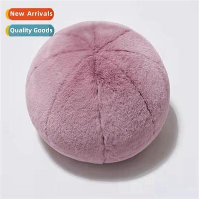 Ins wind fur ball pillow ball-shaped pillows solid color rab