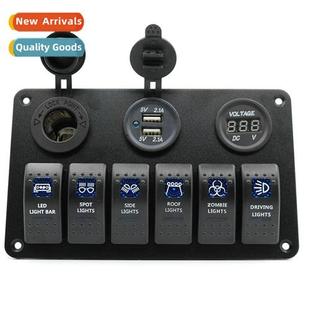 Cigarette Modificati USB Dual Panel Rocker Posi Boat Car